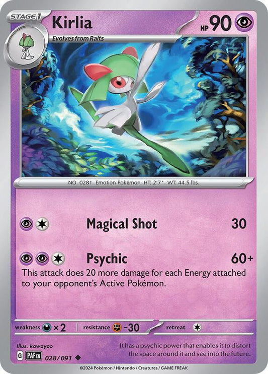 Kirlia - Reverse Foil - Uncommon - 028/091
