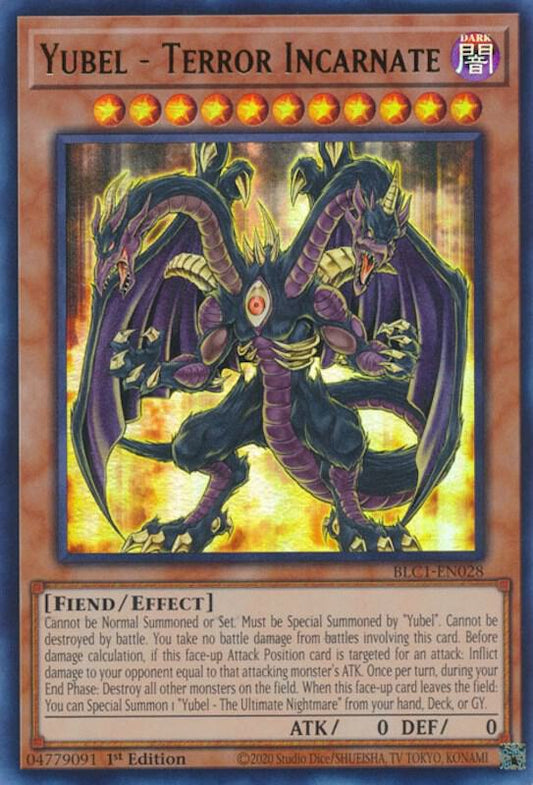 Yubel the Terror Incarnate - Ultra Rare - 1st Edition - BLC1-EN028
