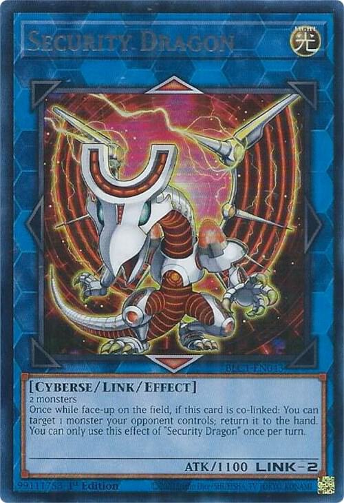 Security Dragon (Silver) - Ultra Rare - 1st Edition - BLC1-EN043
