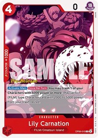Lily Carnation (Pre-Release Stamp) - C - OP06-015