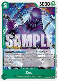 Zeo (Pre-Release Stamp) - C - OP06-028