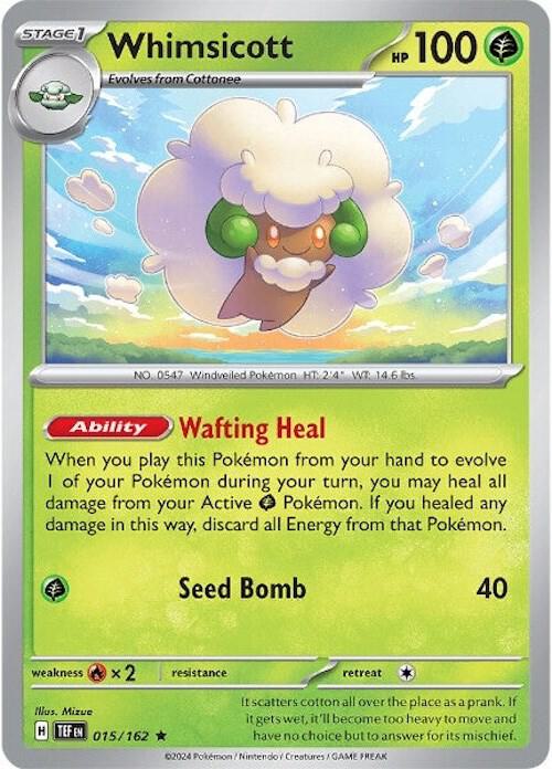 Whimsicott - Holofoil - 015/162