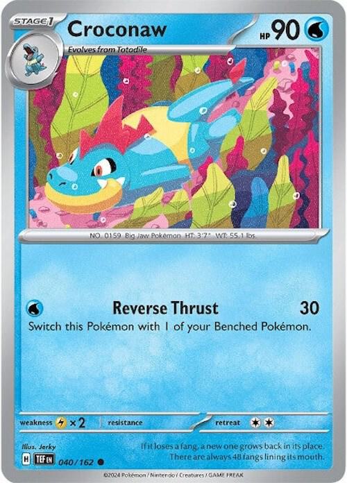 Croconaw - Reverse Foil - 040/162