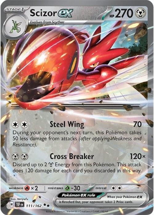 Scizor ex - Foil - 111/162