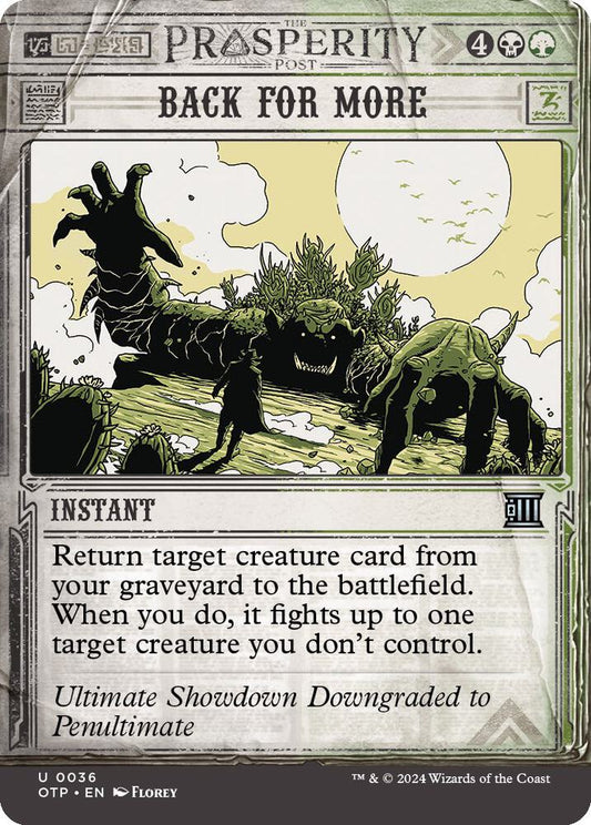 Back For More - Uncommon - Foil - 0036