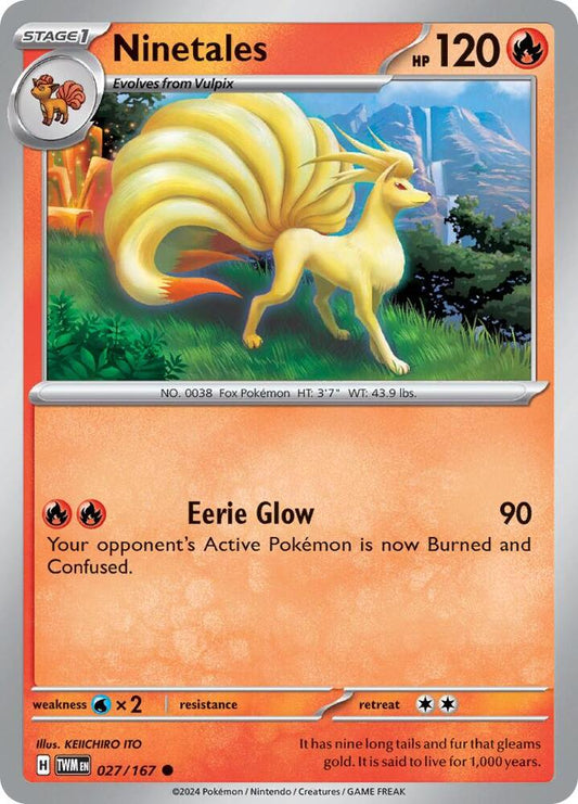 Ninetales - Common - Reverse Foil - TWIM EN - 027/167