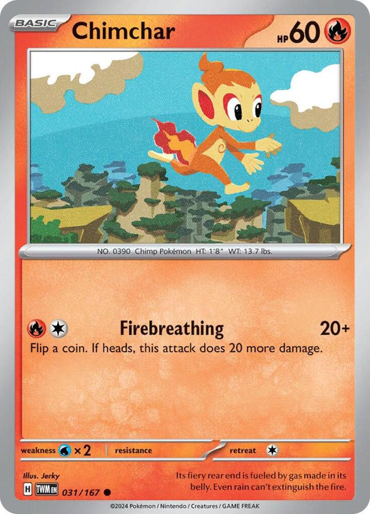 Chimchar - Reverse Foil - Common - 031/167