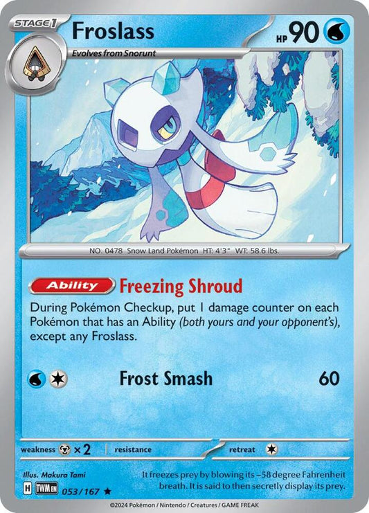 Froslass - Holofoil - Rare - 053/167