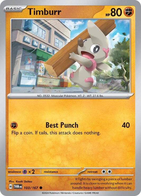 Timburr - Reverse Holo - Common - 103/167
