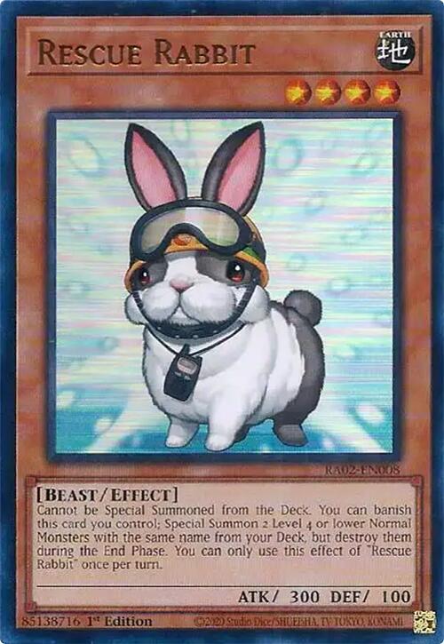 Rescue Rabbit - Ultra Rare - 1st Edition - RA02-EN008