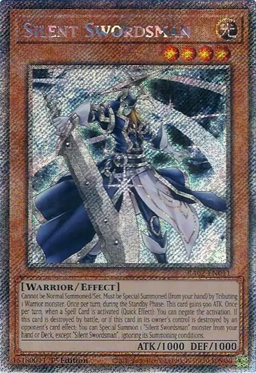 Silent Swordsman - Platinum Secret Rare - 1st Edition - RA02-EN011
