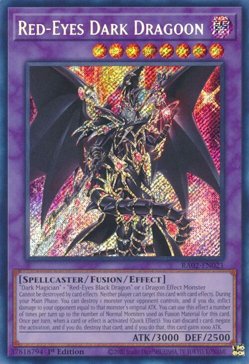 Red-Eyes Dark Dragoon (Secret Rare) - 1st Edition - RA02-EN021