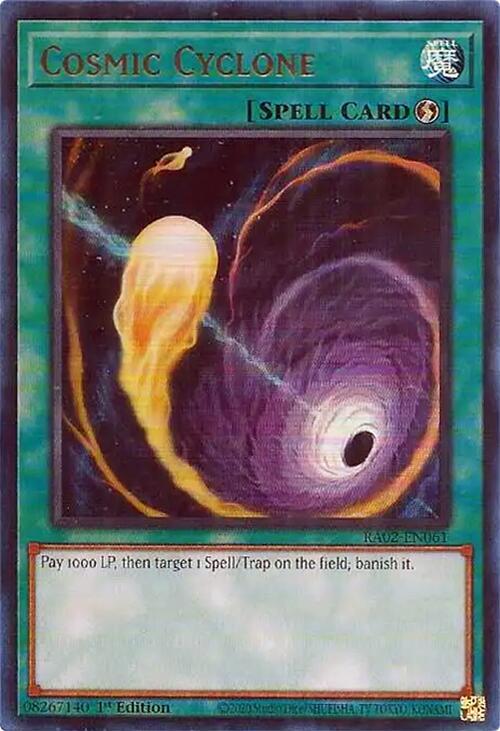 Cosmic Cyclone - Ultra Rare - 1st Edition - RA02-EN061