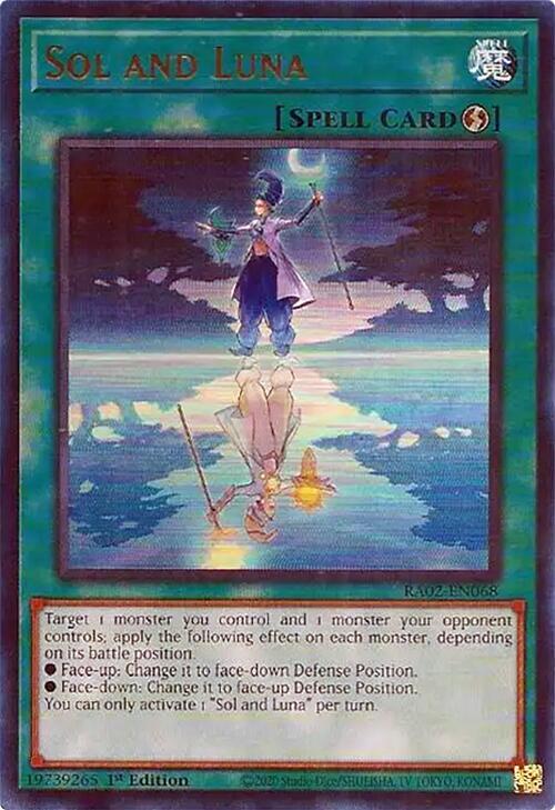 Sol and Luna - Ultra Rare - 1st Edition - RA02-EN068