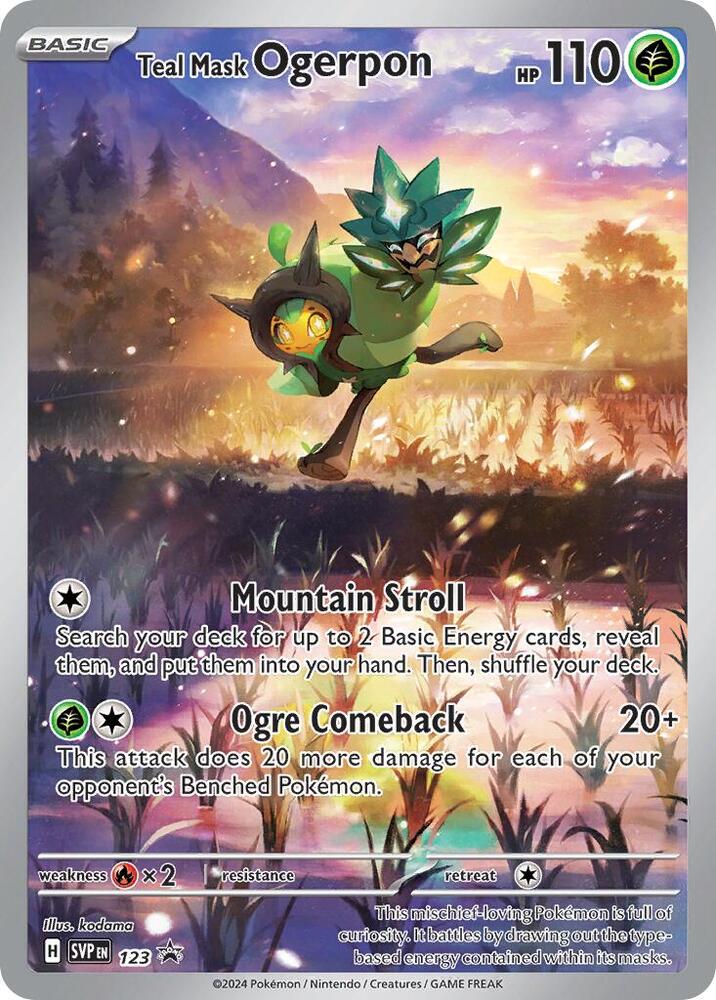 Teal Mask Ogerpon - 123 (Holofoil)