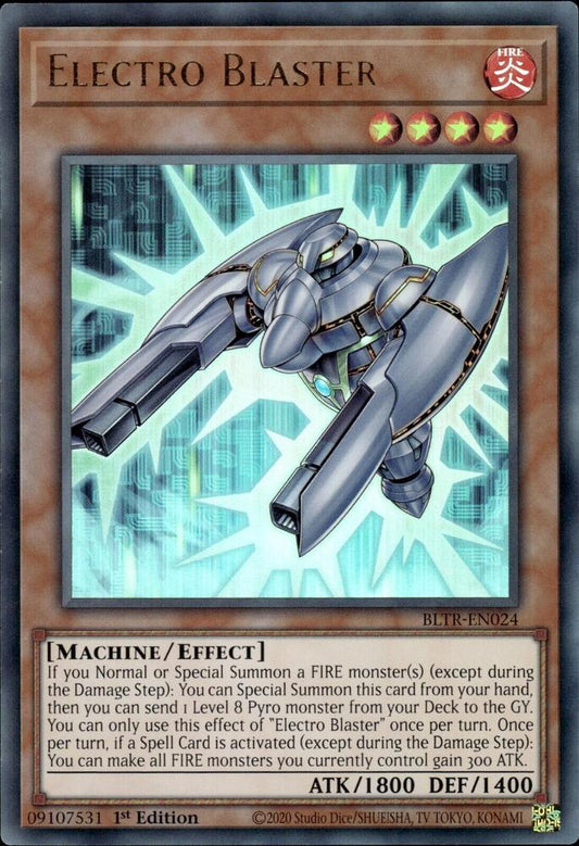 Electro Blaster - Ultra Rare - 1st Edition - BLTR-EN024