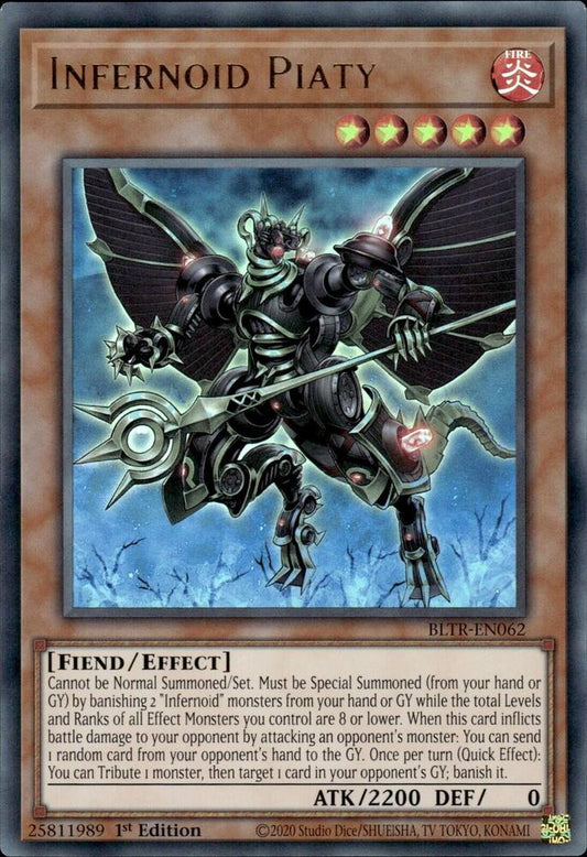 Infernoid Piaty - Ultra Rare - 1st Edition - BLTR-EN062