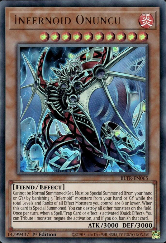 Infernoid Onuncu - Ultra Rare - 1st Edition - BLTR-EN065