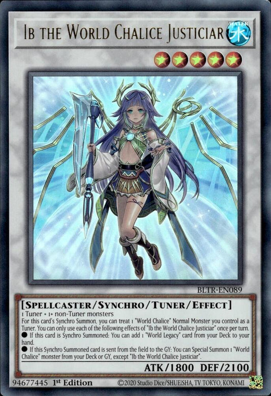 Ib The World Chalice Justiciar - Ultra Rare - 1st Edition - BLTR-EN089