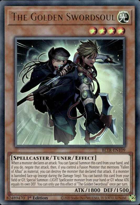 The Golden Swordsoul - Ultra Rare - 1st Edition - BLTR-EN109