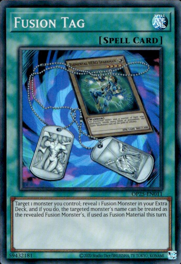Fusion Tag - Unlimited - Super Rare -  OP25-EN011