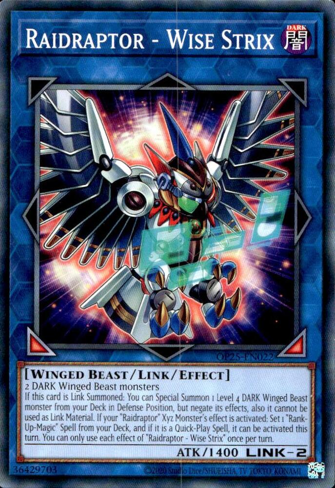 Raidraptor - Wise Strix - Unlimited - Common -  OP25-EN022