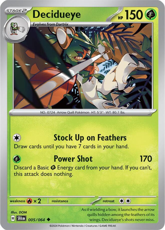 Decidueye - SV: Shrouded Fable (Reverse Foil) 005/064