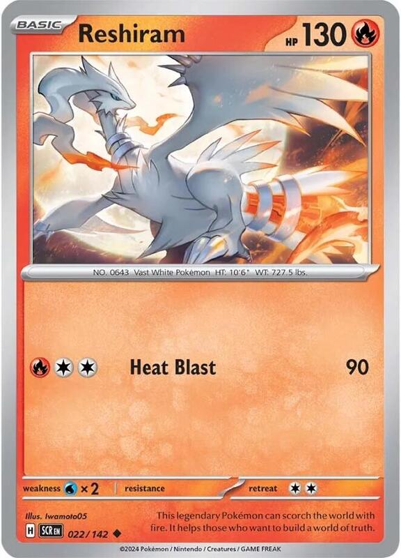Reshiram - Reverse Foil - Uncommon - 022/142
