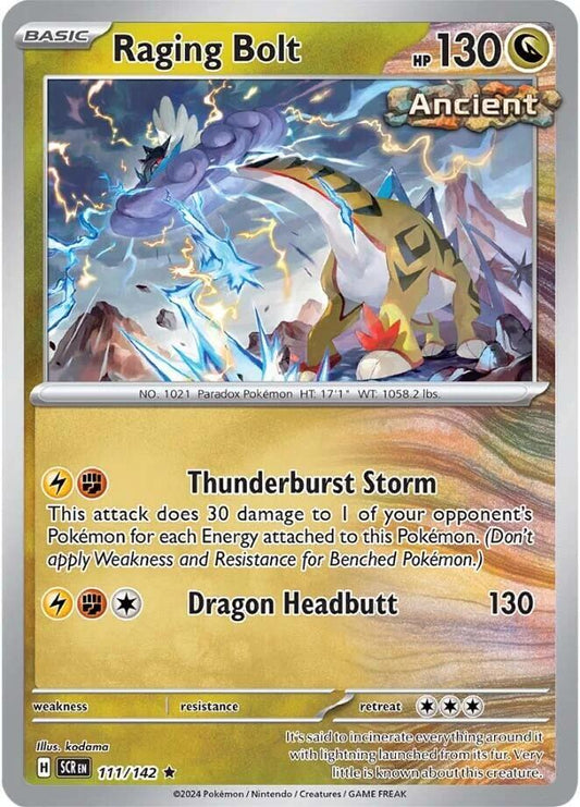 Raging Bolt - Holofoil - Rare - 111/142