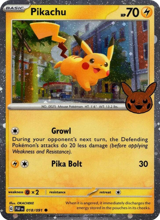Pikachu (Trick or Trade 2024) - Cosmos Holo - 018/091