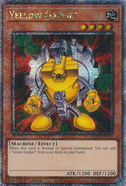 Yellow Gadget - Quarter Century Secret Rare - 1st Edition - MP24-EN013