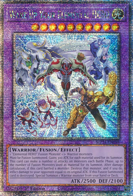 Wake Up Your Elemental HERO (Quarter Century Secret Rare) - MP24-EN018