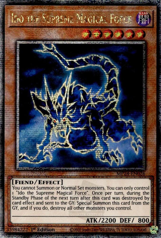 Ido the Supreme Magical Force - Quarter Century Secret Rare - 1st Edition - MP24-EN026
