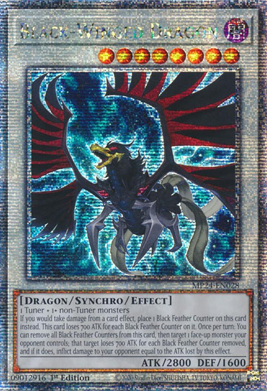 Black-Winged Dragon - Quarter Century Secret Rare - 1st Edition - MP24-EN028