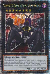 Number 15: Gimmick Puppet Giant Grinder (Quarter Century Secret Rare) - 1st Edition - MP24-EN032