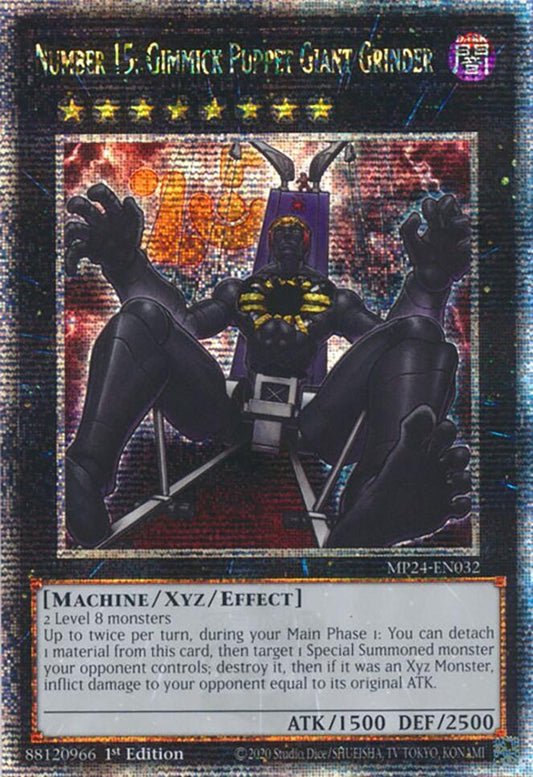 Number 15: Gimmick Puppet Giant Grinder (Quarter Century Secret Rare) - MP24-EN032