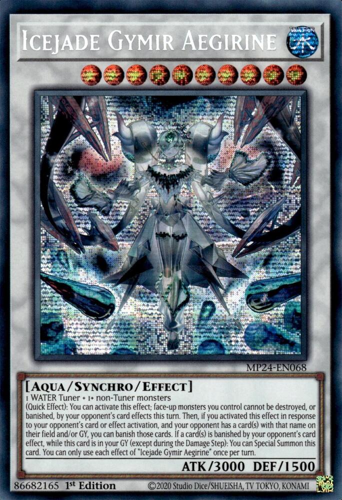 Icejade Gymir Aegerine - Prismatic Secret Rare - 1st Edition -MP24-EN068