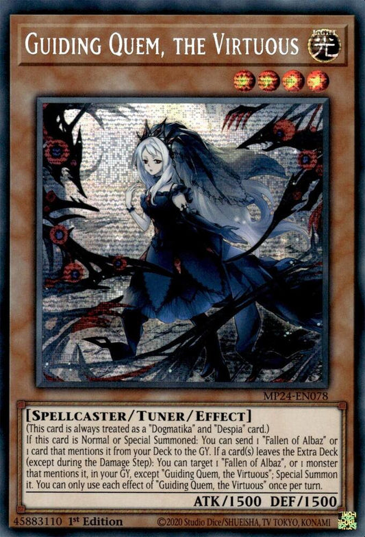 Guiding Quem, the Virtuous - Prismatic Secret Rare - 1st Edition - MP24-EN078