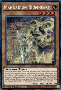 Mannadium Riumheart - Prismatic Secret Rare - 1st Edition - MP24-EN079