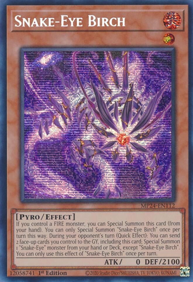 Snake-Eye Birch - Prismatic Secret Rare - 1st edition - MP24-EN112