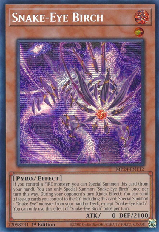 Snake-Eye Birch - Prismatic Secret Rare - 1st edition - MP24-EN112