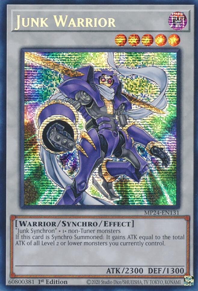 Junk Warrior - Prismatic Secret Rare - 1st Edition - MP24-EN131