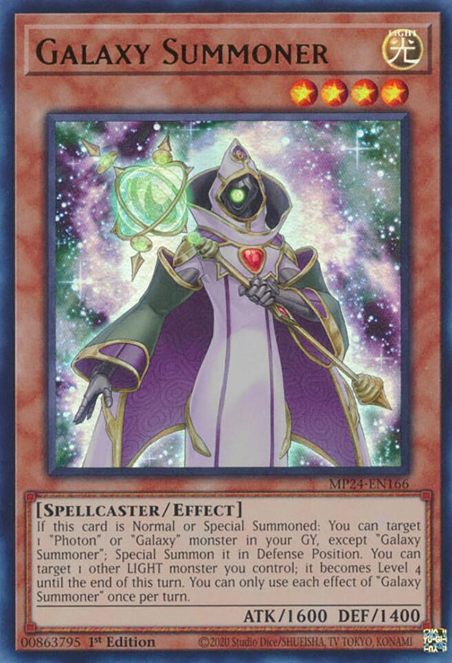 Galaxy Summoner - Ultra Rare - 1st Edition - MP24-EN166