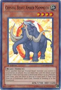 Crystal Beast Amber Mammoth - Super Rare - Unlimited - RYMP-EN044