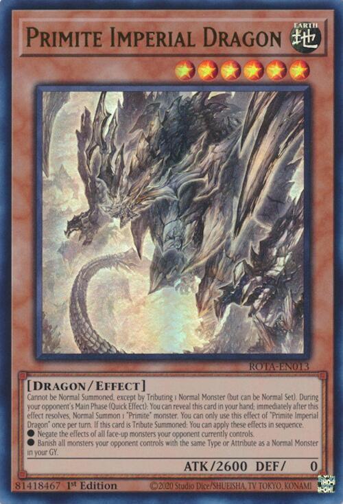 Primite Imperial Dragon - Ultra Rare - 1st Edition - ROTA-EN013