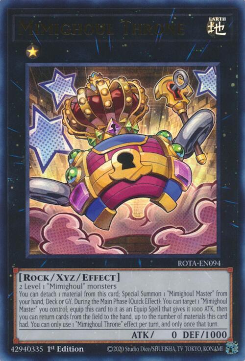 Mimighoul Throne - Ulra Rare - 1st Edition - ROTA-EN094