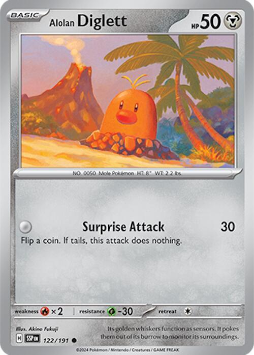 Alolan Diglett - Reverse Holo - Common - 122/191