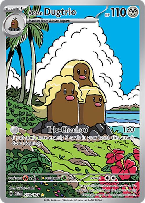 Alolan Dugtrio - Holofoil - 208/191