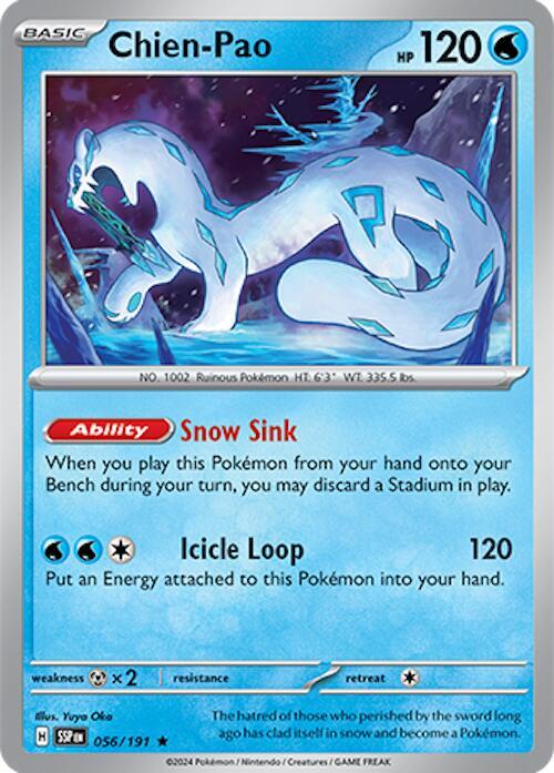 Chien-Pao - Reverse Holo - Rare - 056/191