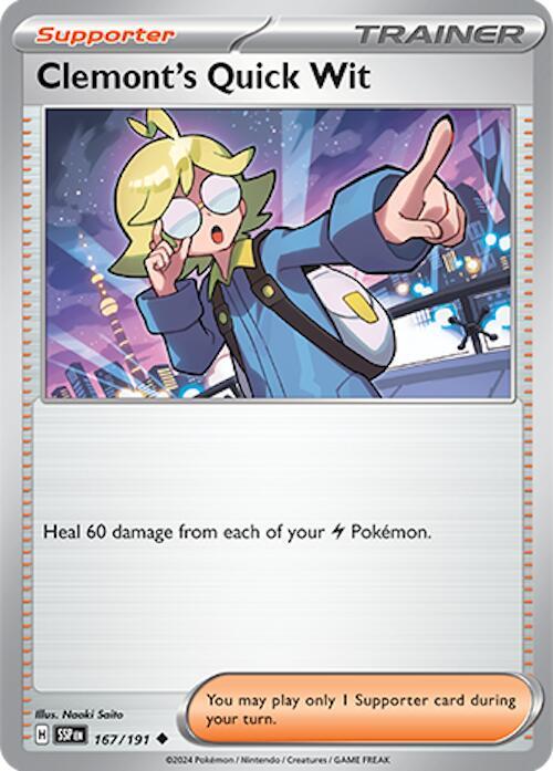 Clemont's Quick Wit - Reverse Foil - 167/191